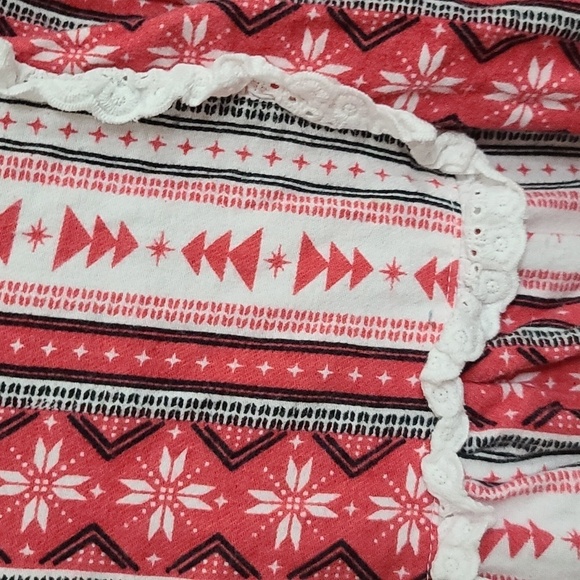 The 1 For U Womens Flannel Nightgown Winter Pockets Button Down Sz M GUC - Picture 3 of 10